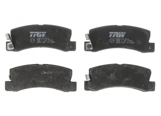 Купить GDB1168 TRW Тормозные колодки задние Celica (1.6, 1.8, 2.0, 2.2) с звуковым предупреждением износа